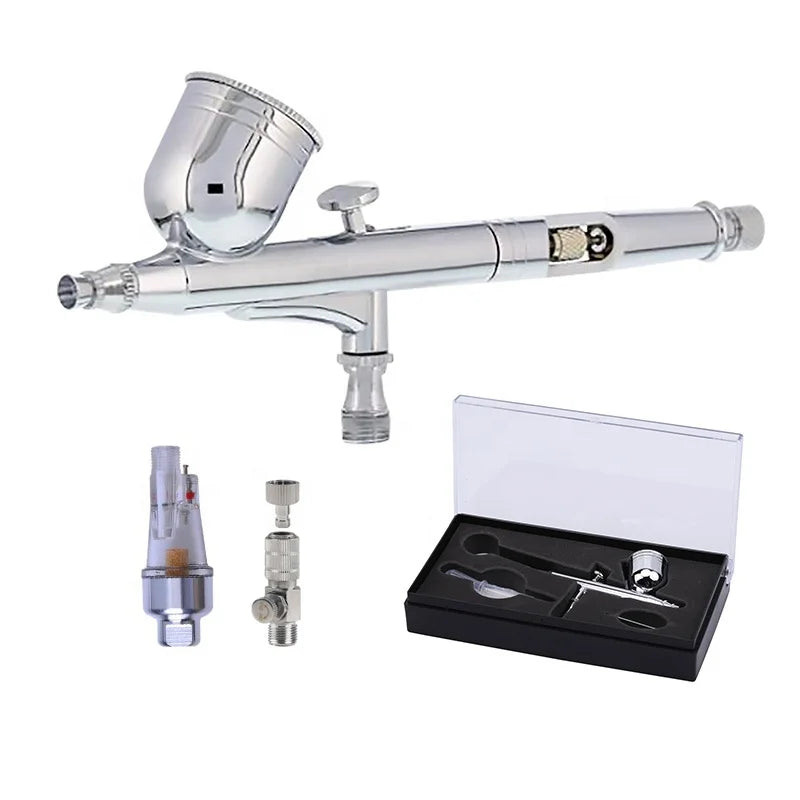 Model Art Hobby 7cc Paint Cup Airbrush with Filter for Pro & Beginner Nail Art Cake Airbrush Compressor