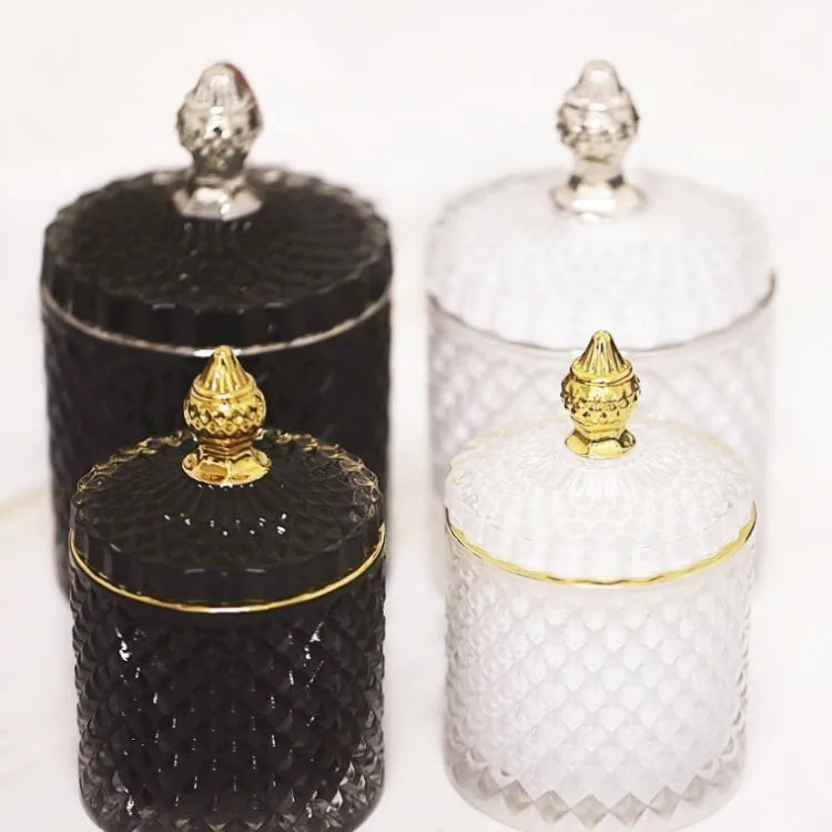Wholesale 10oz New Style Luxury Empty Candle Jars Glass for Candle Making Mother's Day Gifts