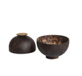 Natural Hot Selling Gift Decoration Kitchen Dessert Salad Ice Cream Coconut Bowl With Stand