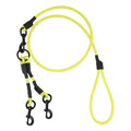 2-in-1 Dual Heavy Duty 5m Pet Leashes Small Animal Dog Collar & Collar Waterproof PVC Webbing Solid Pattern Colorful Dog Coupler