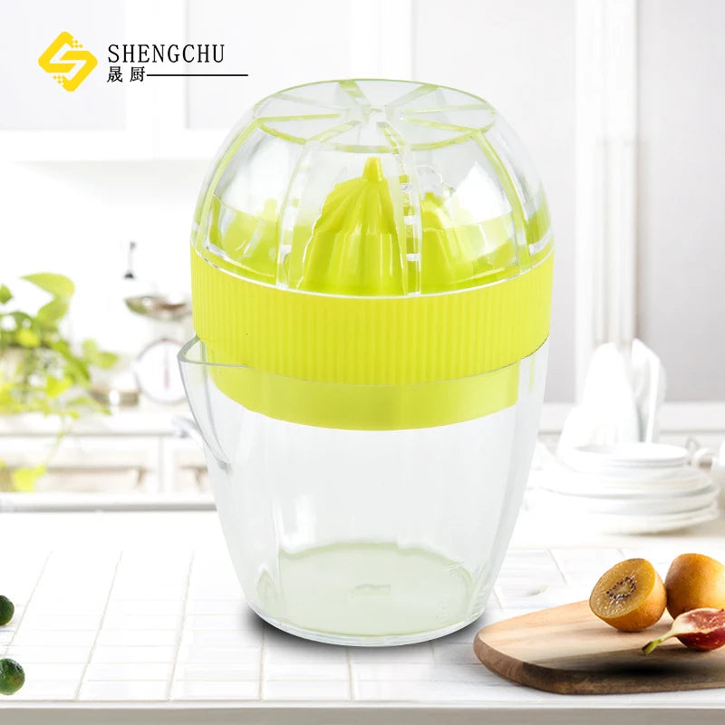 Multi-Functional Mini Plastic Manual Juicer Press PS Orange Lemon Grapefruit Squeezers for Kitchen Used