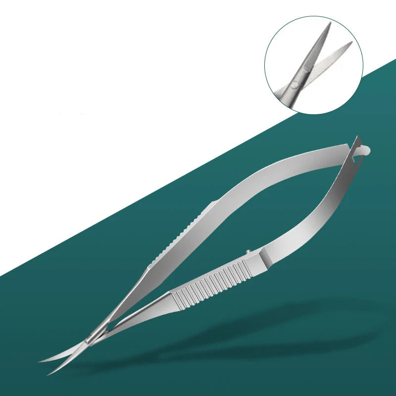 New Handmade Stainless Steel Micro Spring Scissors for Barb/Dead Skin Extension Scissors