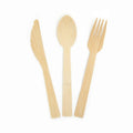 Custom Packaging Sustainable Plant Eco Friendly Disposable Bamboo Pfas Free Party Use Custom Logo Cutlery Set