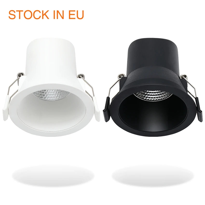 Ugr19 Black & White 3W LED Recessed Cabinet Mini Spot Light Modern Down Light for Indoor Hotel Lighting IP44 Rated