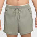 New Trending Casual Men's Solid Woolen Breathable Elastic Waistband Running Side Split Shorts with Pockets