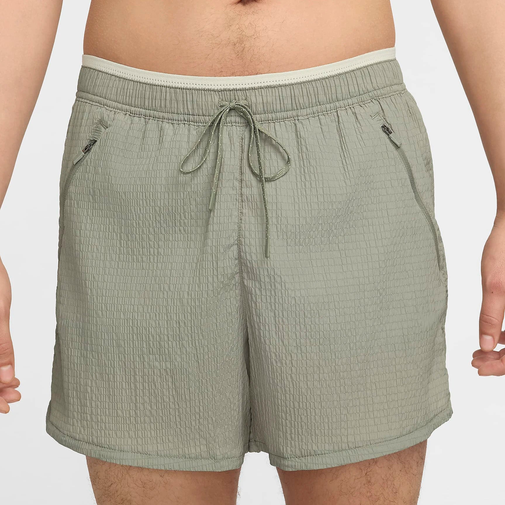 New Trending Casual Men's Solid Woolen Breathable Elastic Waistband Running Side Split Shorts with Pockets