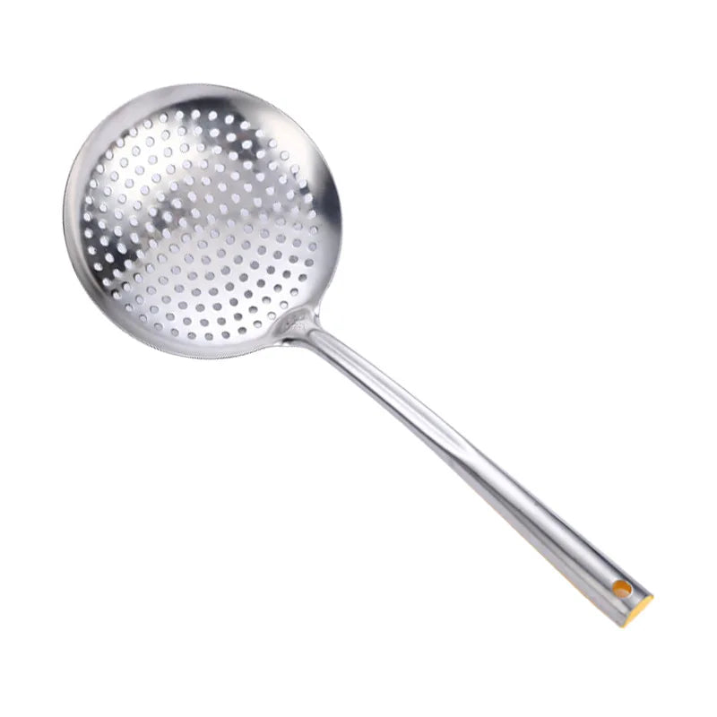 Wholesale Large Stainless Steel Skimmer Long Handle Dishwasher Safe Eco-Friendly Strainer Home Kitchen Cooking Spoons 4-Piece