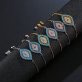 Luxury 18K Gold Silver Plated Non Tarnish Stainless Steel Adjustable Charm Zircon Turkish Evil Eye Bracelet Jewelry for Women