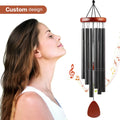 Soothing Melodic Tones Metal Tube Bereavement Gift Wooden Sympathy Pet Memorial Wind Chimes Outdoor for Garden Patio Home