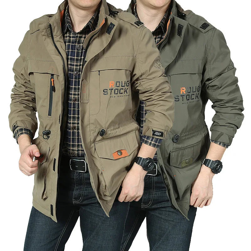 Custom Bomber Jacket Men Spring Outdoor Windbreaker Plus Size Jackets for Men