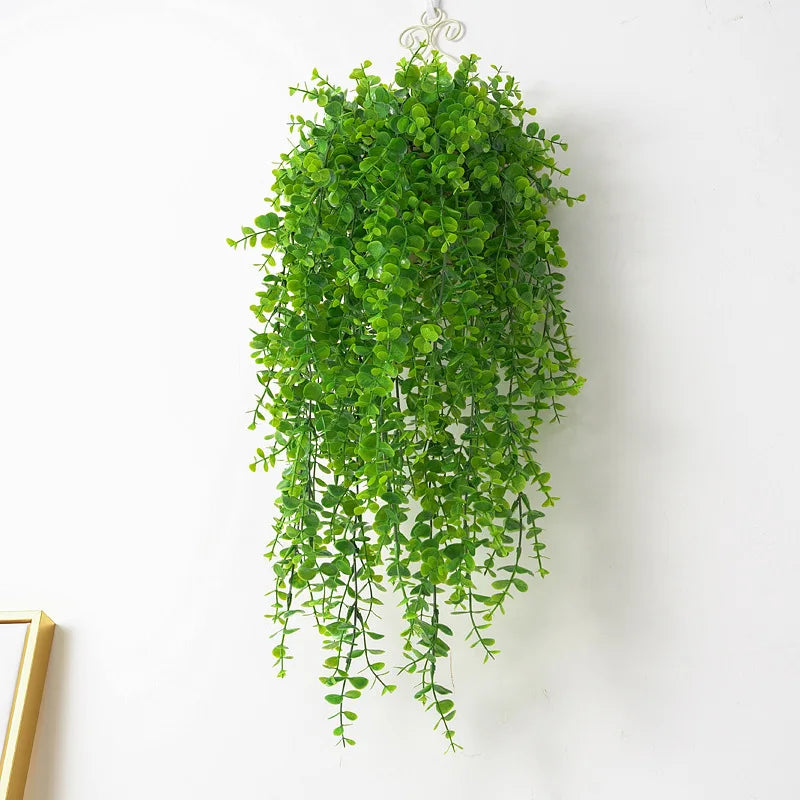 YO008 Wholesale Artificial Hanging Plant Artificial Vine Eucalyptus Leaves Wall Hanging for Wedding Indoor Out Door Decoration