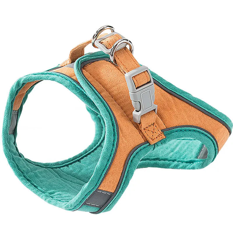 Wholesale Colorful Adjustable Luxury Soft Nylon Mesh Pet Cat Dog Collar and Leash Set
