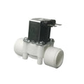 DC12V Plastic Solenoid Valves Flow Control Valve for Water RO Purified System 3/4 Inch Inlet and Outlet Washing Machine