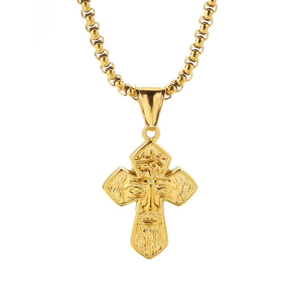 2024 Fashion Popular Jesus Jewelry Necklaces Cross Pendant Men Women