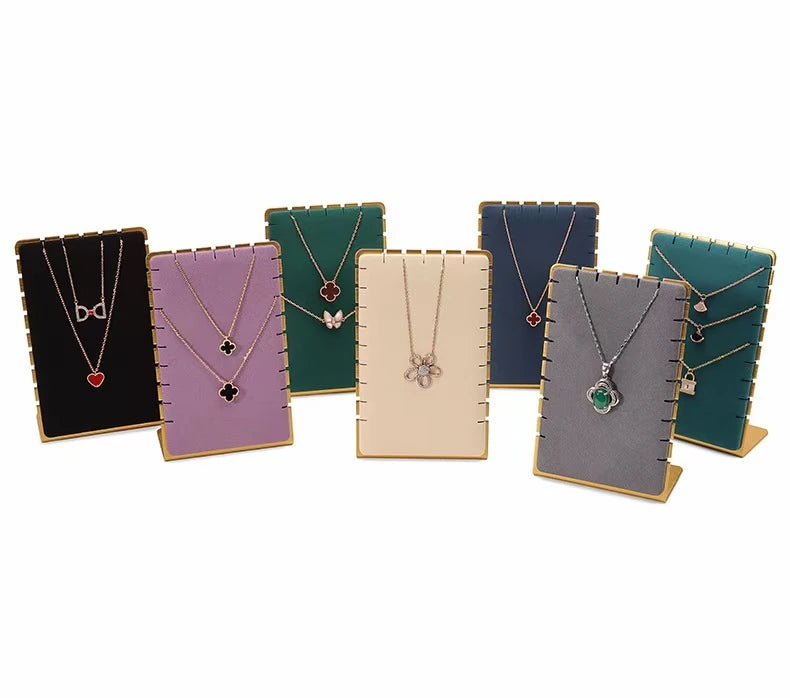 High Grade Multi-color Metal Jewelry Necklace Display Rack Live Pendant Display Stand