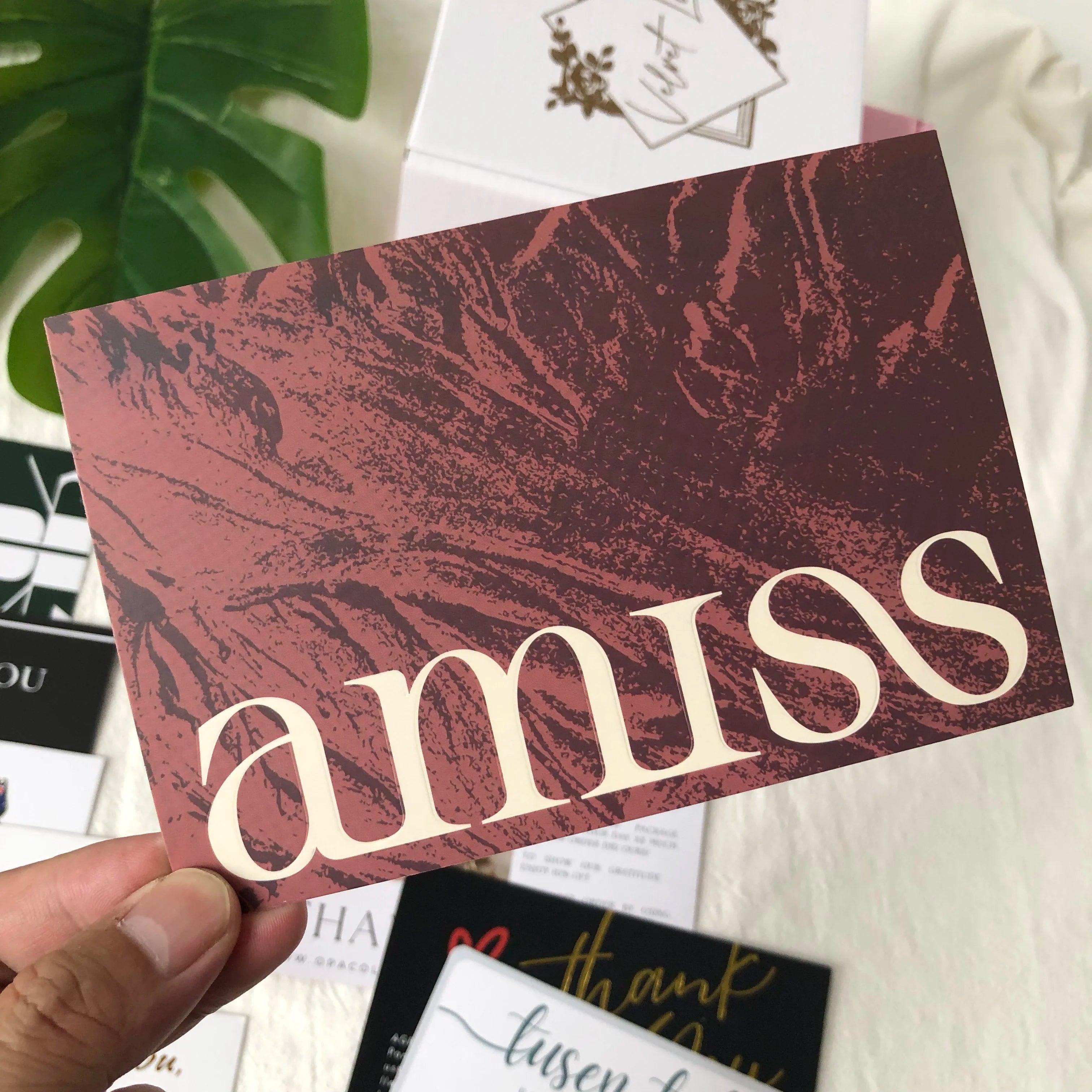 Thank You Card With Custom With Logo Custom Thank You Card Purchase for Small Business