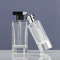 LMX Luxury Empty Crimp Neck Glass Perfume Bottles 50ml 100ml Sizes Fancy Crystal Style Screen Printing OEM/ODM 24 Months