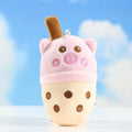 12cm Kawaii Soft Doll Pendant Milk Tea Cute Stuffed Animal Toys Plush Boba Keychain Bubble Tea Stuffed Boba Plush Keychains Toys