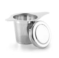 Wholesale 304 Stainless Steel Tea Infuser with Double Handles Metal Basket Lid for Hanging Teapots Mugs for Tea Strainer Filter
