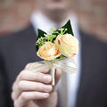 Morili  Groom Bride Corsage Simulation Flower Subshrubby Peony Flower Wedding Bridesmaid Sister Wrist Flowers  MSC013