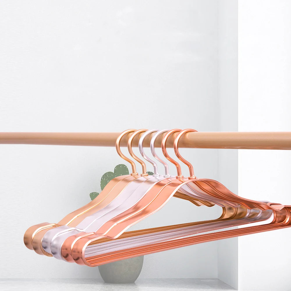 Anti Slip Retail Clothes Rack Metal Hanger Storage Holders & Racks Stand Aluminum Poly Bag / With Logo Hot Sale Fashion