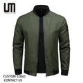OEM Cheap Wholesale Spring Autumn Men Fashion Solid Color Outerwear Casual Plus Size Coat Jackets