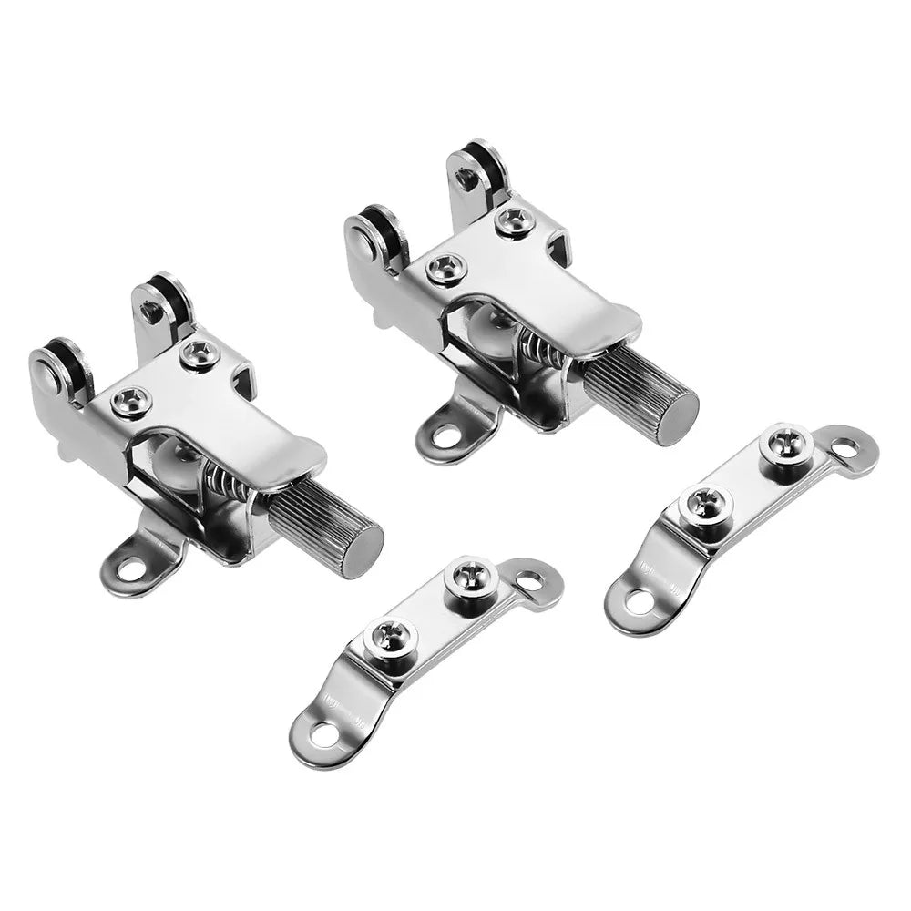 2 Sets/Pack Metal Snare Drum Wire Strainer Regulator Throw Off Butt End Set Drum Parts Accessories Replacement Silver