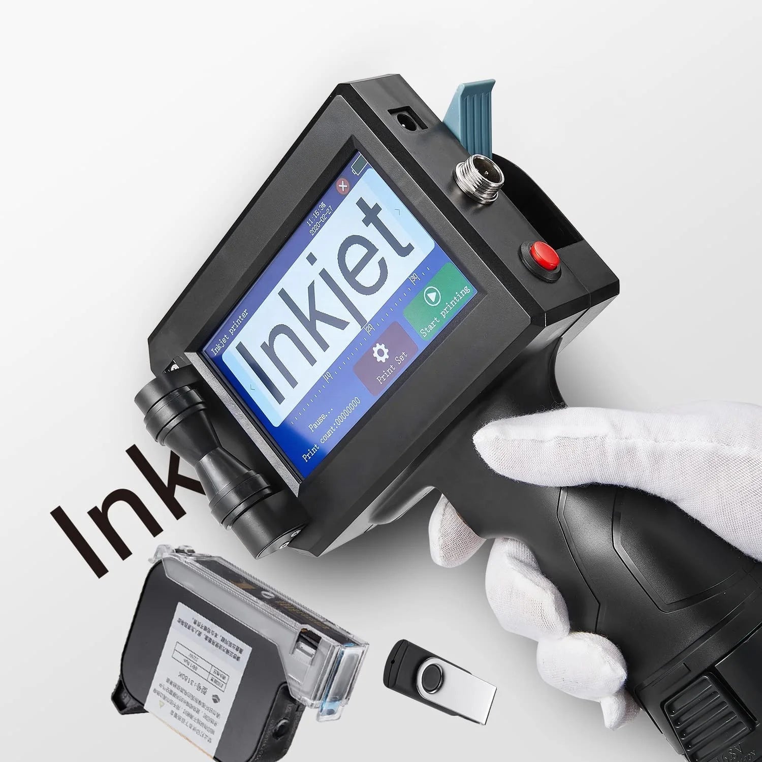 Smart Hand-held Inkjet Printer Small Manual Printing Date of Production Food Packaging Ex-factory Printing Machine