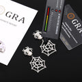 Hight Quality Fine Jewelry Fashion Spider-Web Shape 925 Sterling Silver Vvs Moissanite Stud Dangle Earrings Men