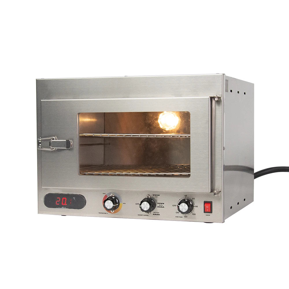 DC12V Stainless Steel Portable Electric Pizza & Camping Oven for Truck/RV/Car Travel Casual Tour Use