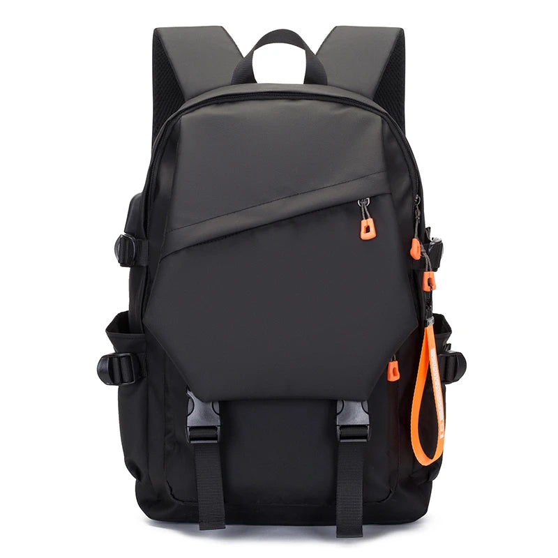 Ergonomic Waterproof Nylon Laptop Backpack with Custom Logo-Anti-Theft School Travel Messenger Bag for Daily Use