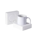 PYD Life Wholesale Factory EXW Cheap Price 11oz Custom Blank White Stoneware Sublimation Blanks Coffee Mug with White Foam Box