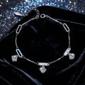Ready to Ship Adjustable Bracelet  Moissanite  S925 Sterling Silver VVS D Color Moissanite Bracelet for Women Gift