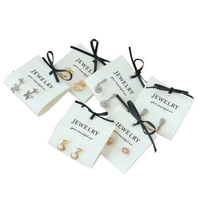 New Fashion Compact and Lightweight Luxury microfiber jewelry pouch Simple Style for Earring Packaging