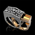 2025 Punk Skull Power Rings Set Exquisite Creative 18k Gold Plated Universal Ring for Gift