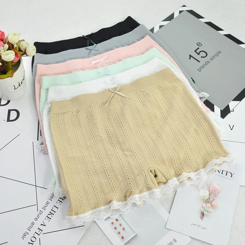 Wholesale Manlusha HM618 Seamless Safety Women's Lace Mid-Rise Hipster Briefs Boxer Panties Adult Underwear Other Pattern