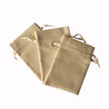 Ivory 4x6 Inches Eco Friendly Drawstring Jute Linen Lavender Fragrance Pouches Bags