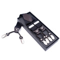 Adult Men's 6-clip Y-Back Suspenders-98 Colors Optional Adjustable Elastic Polyester + Elastic Giftbox Packaging for Backpackers