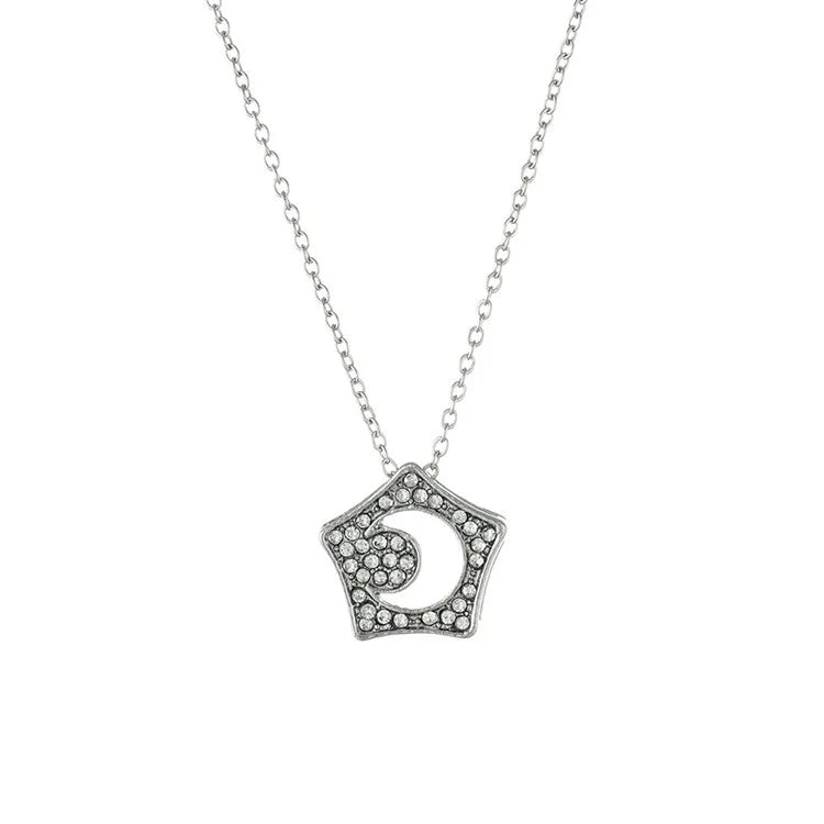2020 Wholesale New Fashion Custom Pendant Chain Jewelry Gifts Star & Hollow Moon Rhinestone Necklace for Women & Girls