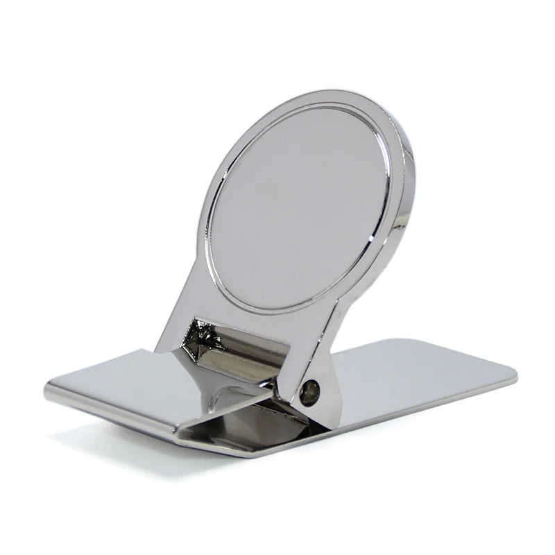 Round Stainless Steel Bank Card Dollar Cash Money Clip Holder Pocket Bill Zinc Alloy Blank Spring Metal Bulk Money Clips