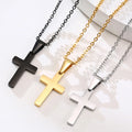 ORDRM Joyas Para Hombre Mens Christian Stainless Steel Gold Jewelry Necklace With Small Cross Pendant