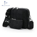 Bluflut Custom Messenger Bag for Men Custom Crossbody Bags Custom Shoulder PU Leather Bag for Men