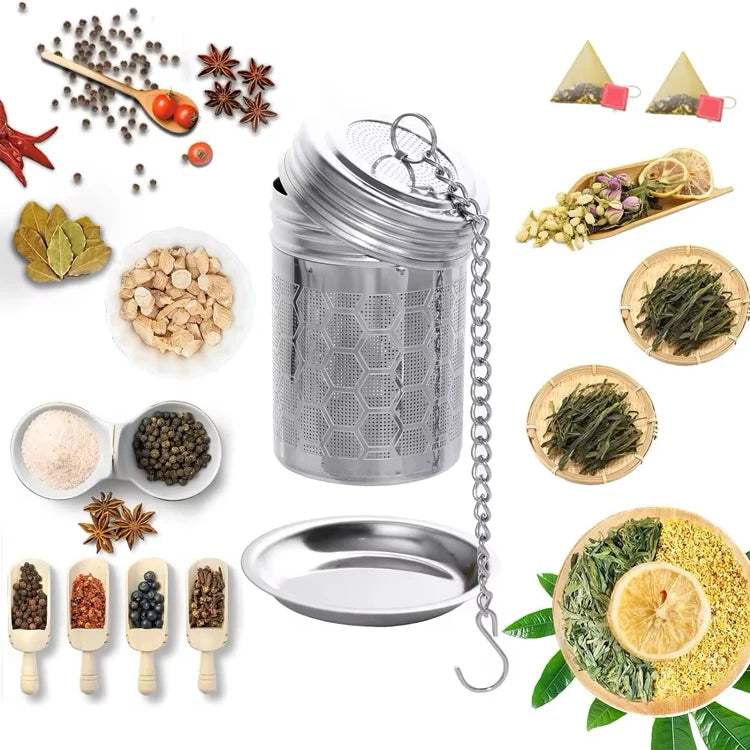 Food Grade 304 Stainless Steel Spice Tea Infuser Tea Strainer Filter