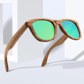 CONCHEN Handmade Design Polarized Wooden Sunglasses Unisex UV400 Shades Wood Sun Glasses