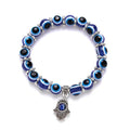 Women's Mixed Blue Resin Evil Eyes Healing Crystals Bracelet Personalised Fashion Chain & Link Jewelry Cheap Spiritual Gift