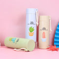 400ml Wholesale Plastic Casing Glass Bottle Water Cup Kid Cute School Drinking Hiking Sport Glass Water Bottle