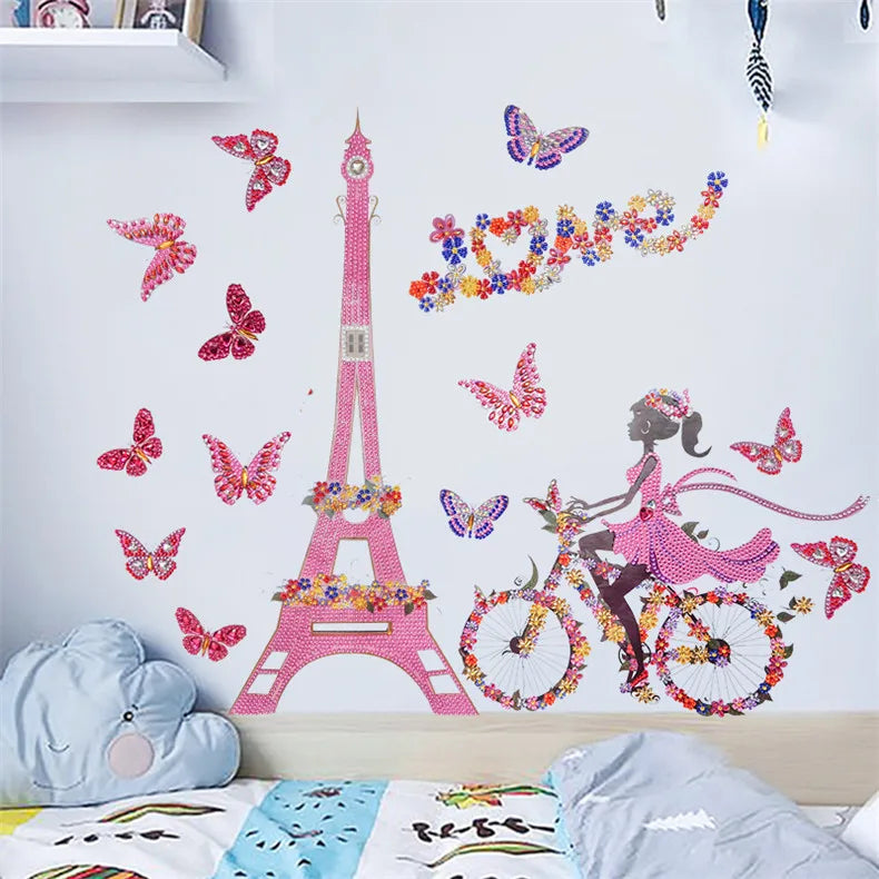 5D Diamond Painting Stickers Kits for Kids Create DIY Art Craft Animal & Sea World Painting with Diamonds Paint by Numbers