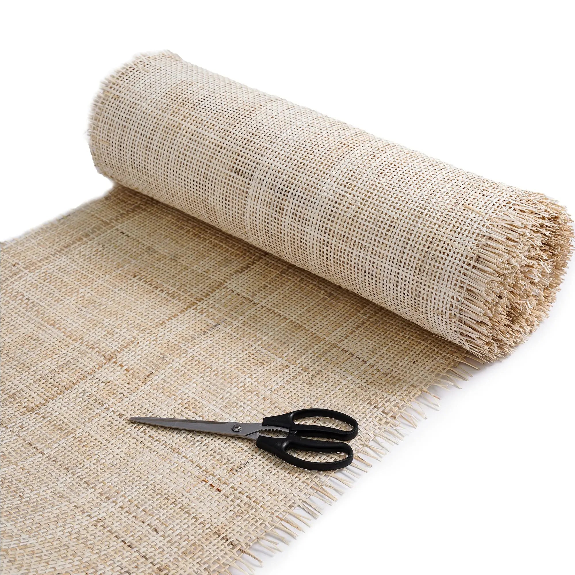 Wholesales Multifunctional Flat Natural Rattan Raw Material Rattan Cane Webbing Roll 60cm