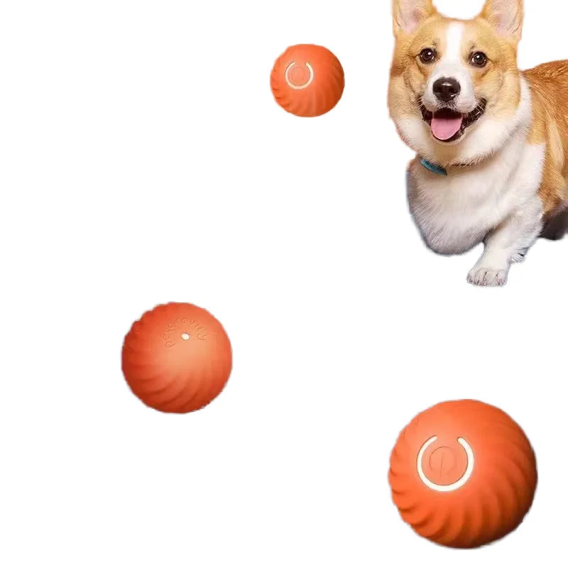 Automatic Rolling Eco-Friendly Plastic Smart Dog Ball Toy Interactive & Self-Moving Electric Training Pet Toy for Indoor Play