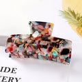 Marble Leopard Pattern Fashion Accessories for Women Girls Large Tortoise Shell Hair Claw Clips